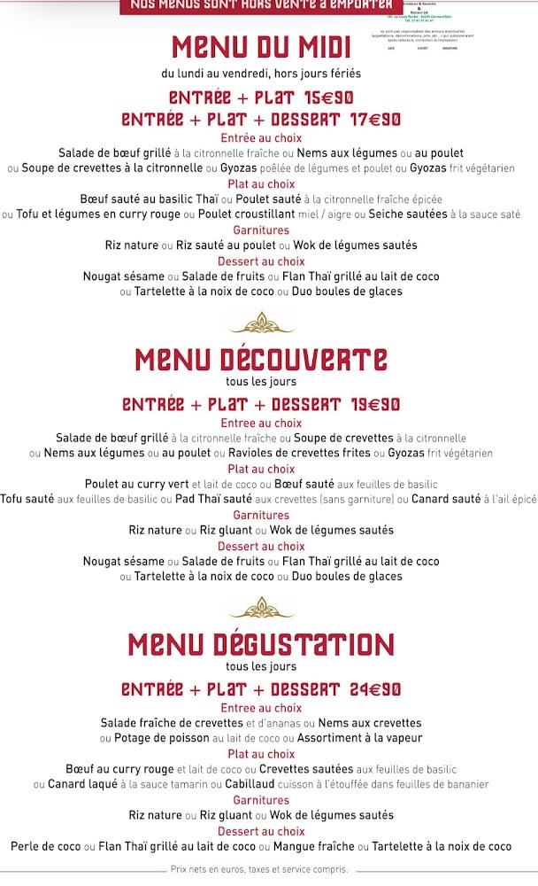 Carnot Thaï - Menu Image 4